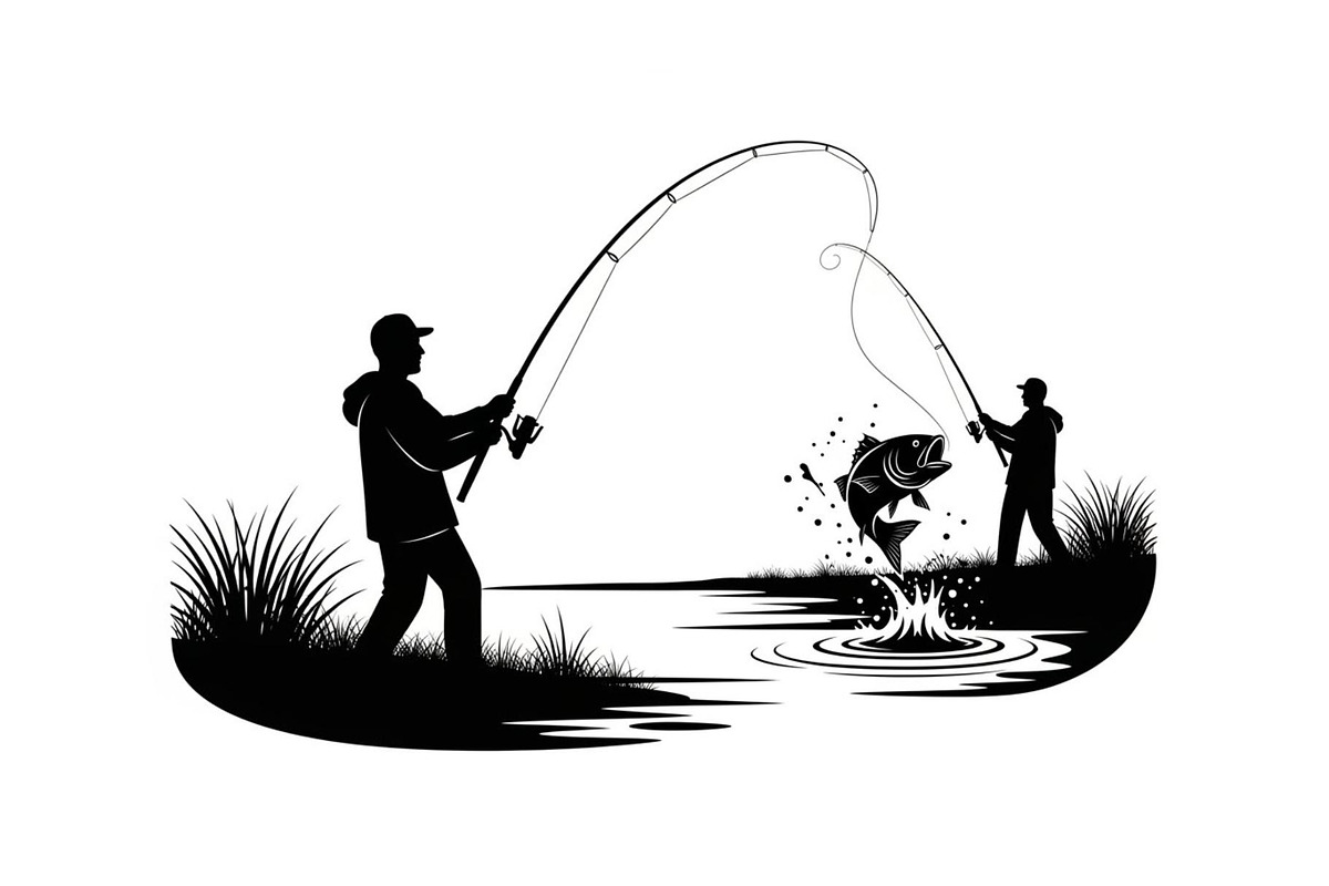 Fishing Silhouette Vector Bundle, an Illustration by hafijul (Photo 22 of 51)
