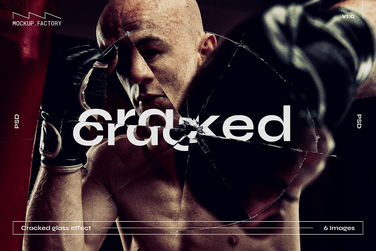 Cracked | Broken Glass Effect, an Object Graphic by Mockup.Factory (Photo 2 of 6)
