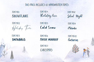 The Holiday Crafting Font Bundle