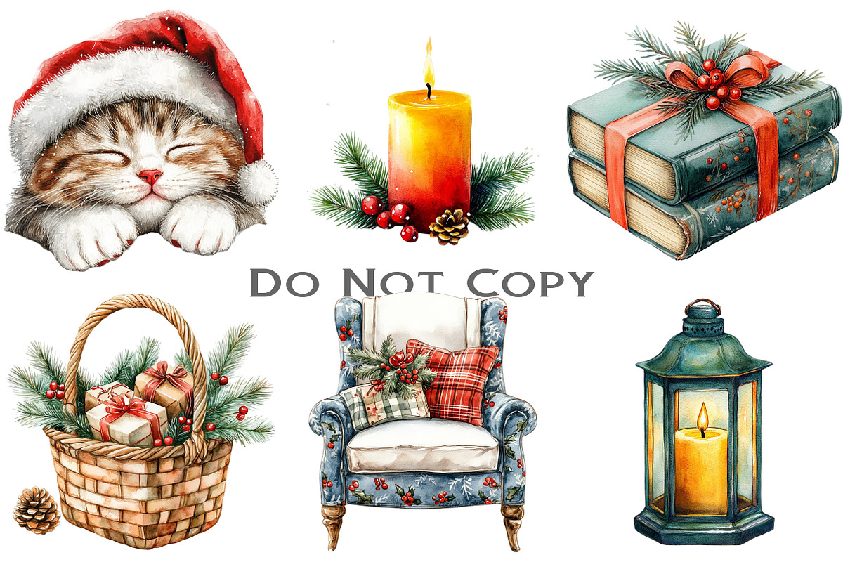 Cozy Christmas Sublimation Clipart, an Illustration by Craft Nest (Photo 8 of 9)
