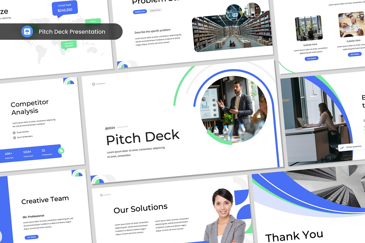 Pitch Deck Presentation Keynote, a Presentation Template by Antstheme (Photo 1 of 2)