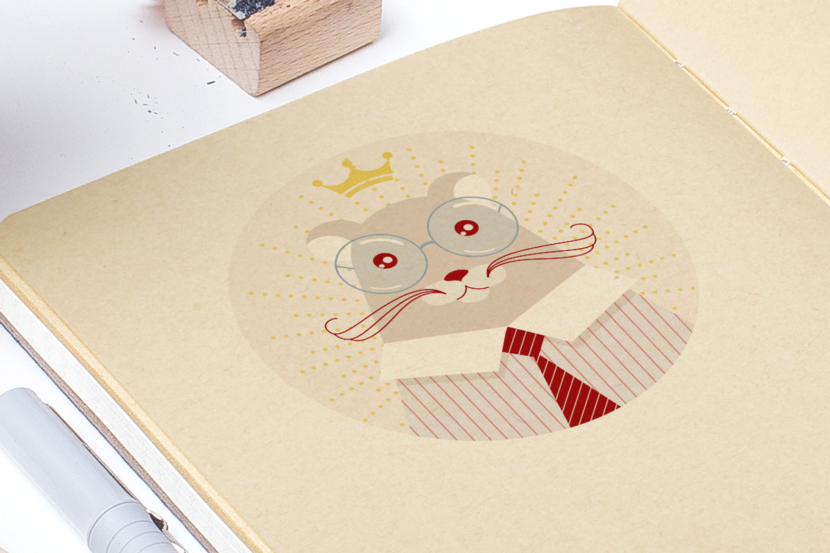 6 animlas characters icons preview 3
