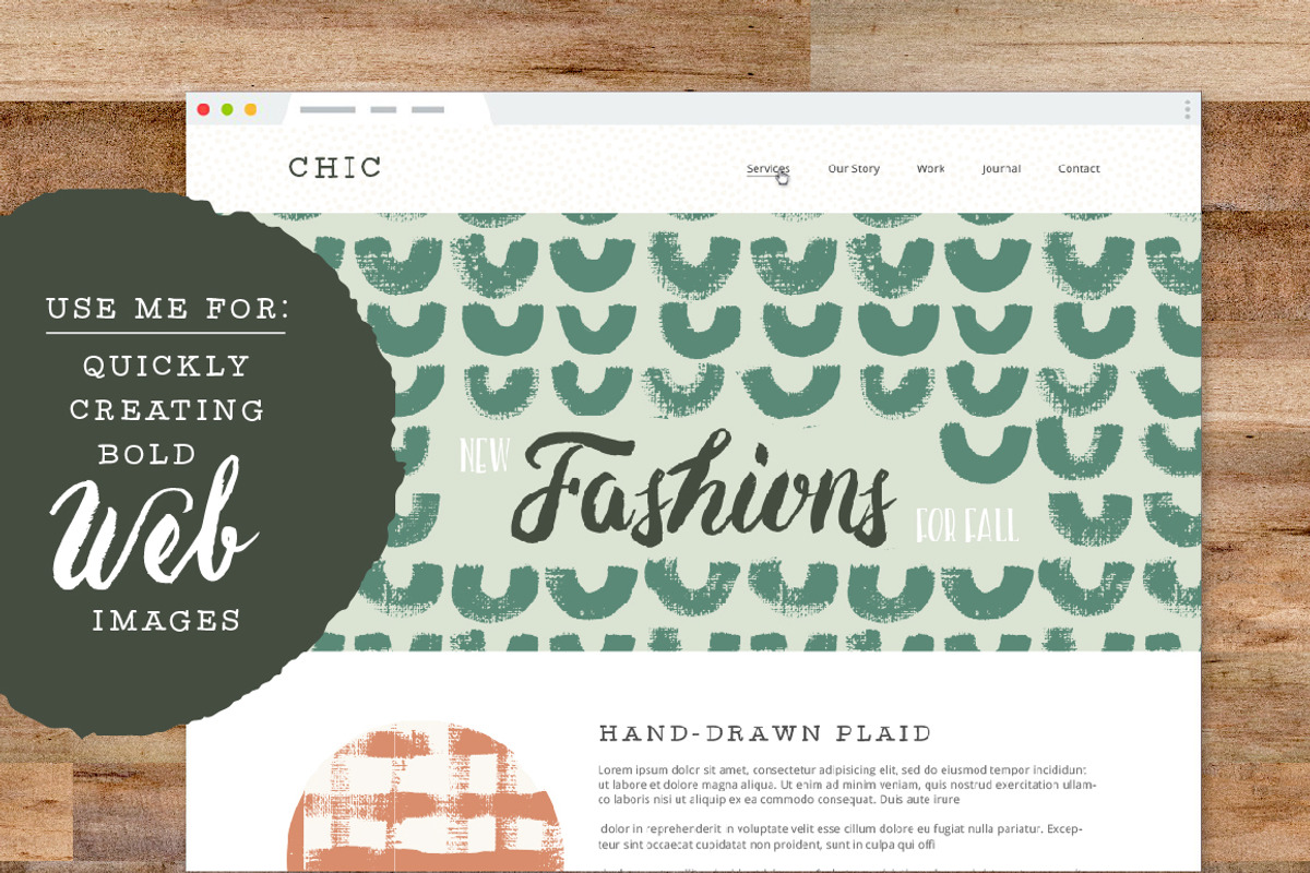 Handmade Brush Pattern Collection, a Pattern Graphic by Anugraha Design (Photo 6 of 9)