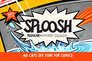 SPLOOSH - a Comic style SFX Font!, a Handwritten Font by Roland Huse Design (Thumbnail 1 of 5)