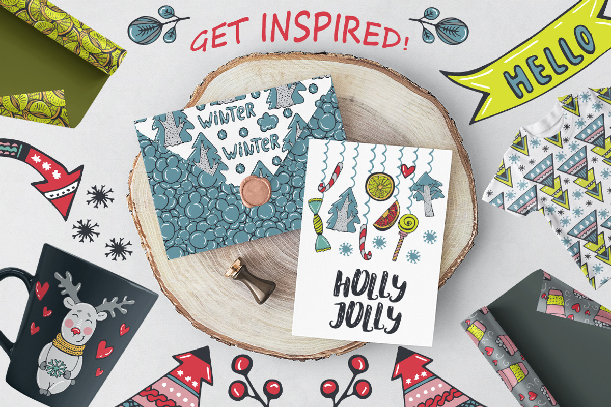 Winter Hand Drawn Big Collection, an Animal Illustration by Kseniya_design (Photo 5 of 6)