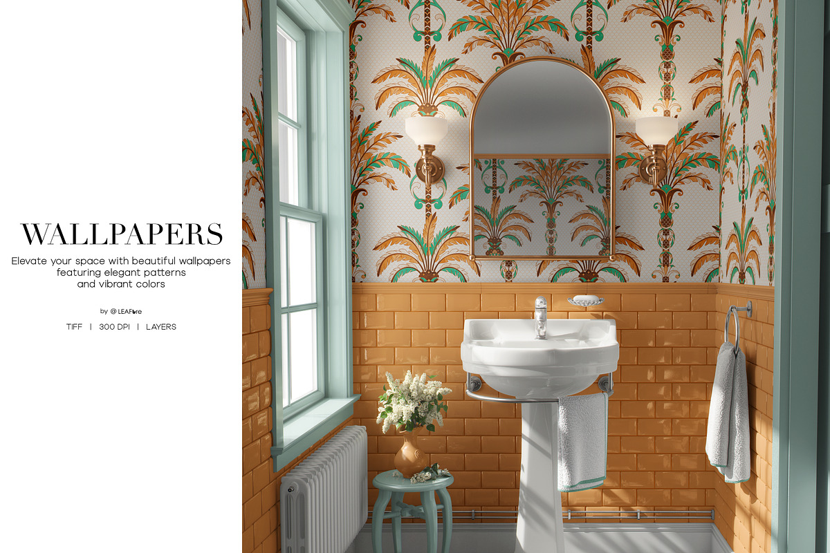 Coqueiro | Hand Drawn Luxury Prints, a Pattern Graphic by LEAFure (Photo 5 of 11)