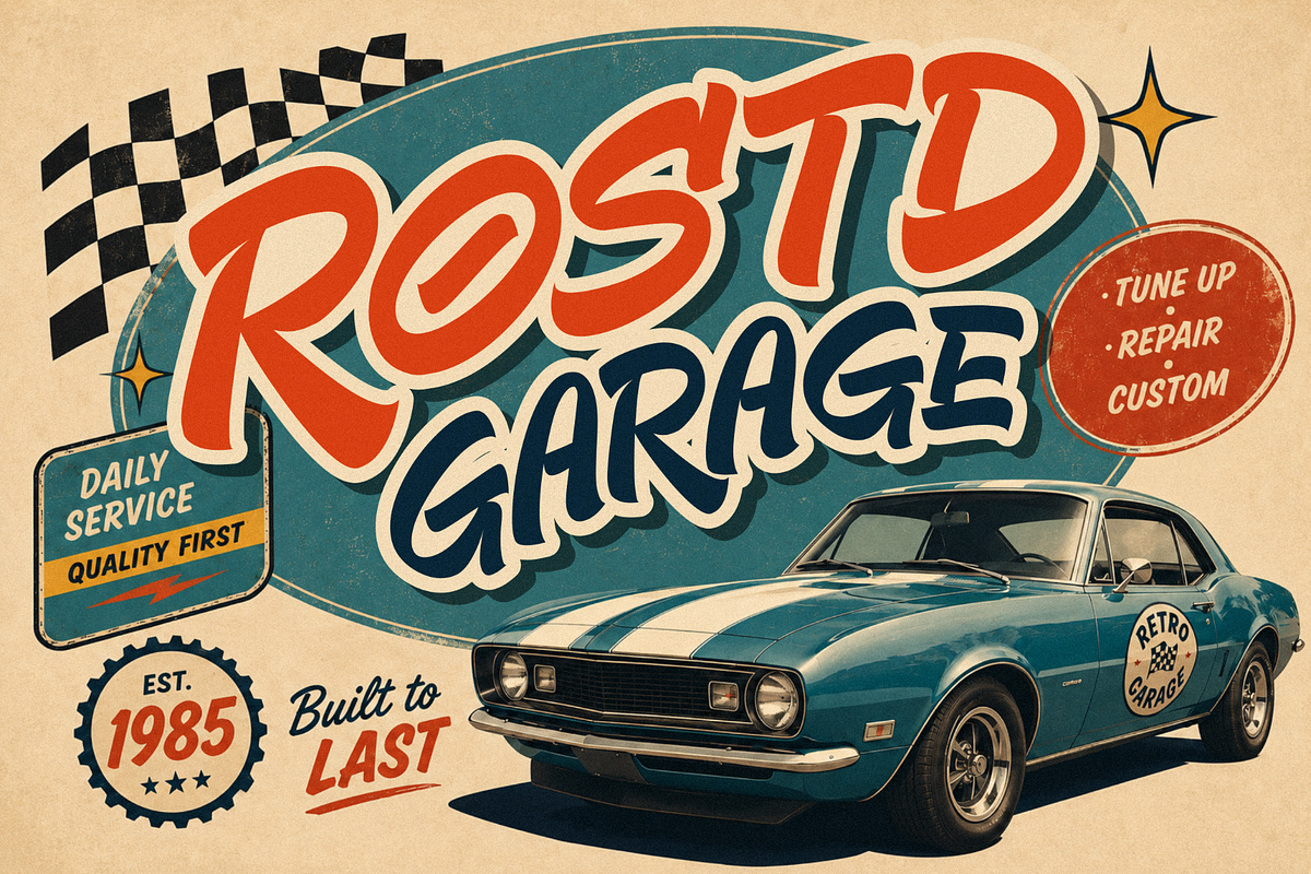 Glops – Retro Brush Font, a Handwritten Font by figuree studio (Photo 6 of 10)