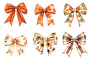 Preppy Fall Bow Clipart PNG, a Seasonal Illustration by designcity5 (Thumbnail 3 of 5)