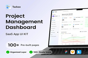 SAAS Project Management Dashboard Ki, an UI Kit Template by Creative Perspective