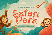 Monkeela | Playful Loop Display Font, a Sans Serif Font by Maenjari Std (Thumbnail 8 of 10)