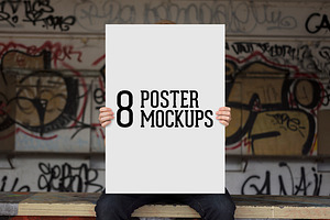 8 Poster Mockups