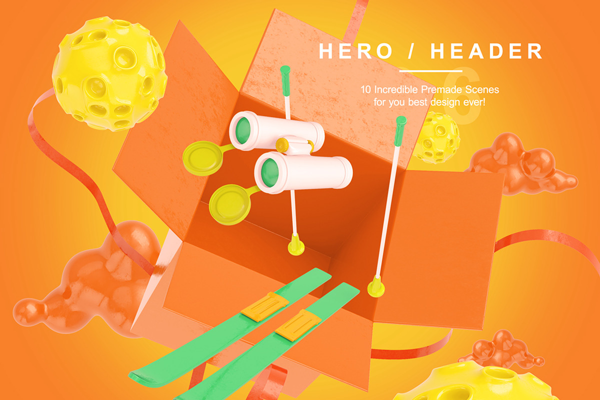 Bright Travel Items Scene Generator, a Product Mockup by mysuperproject (Photo 12 of 16)