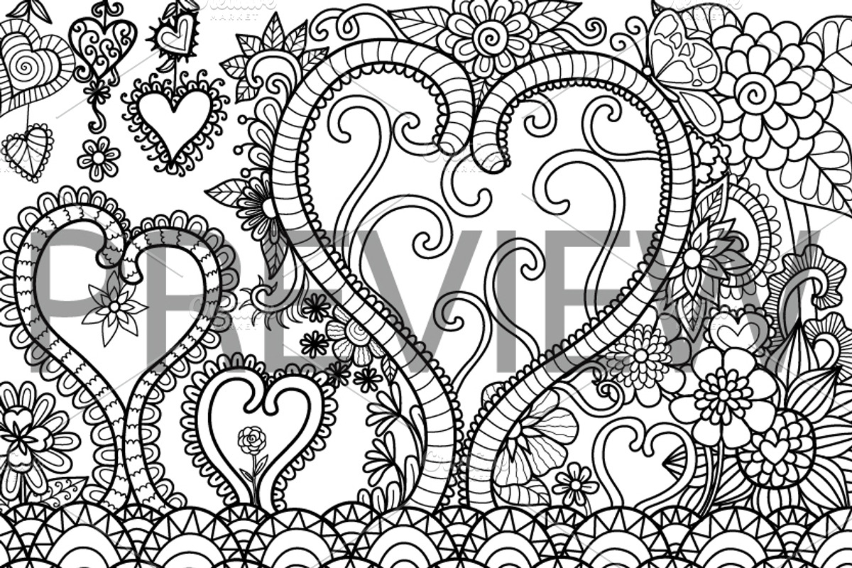 35 Valentine's coloring, an Animal Illustration by Somjai King (Photo 22 of 36)