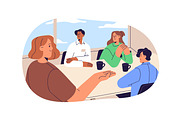 Office work, business communication, a Work Illustration by PaperTrident (Thumbnail 5 of 6)