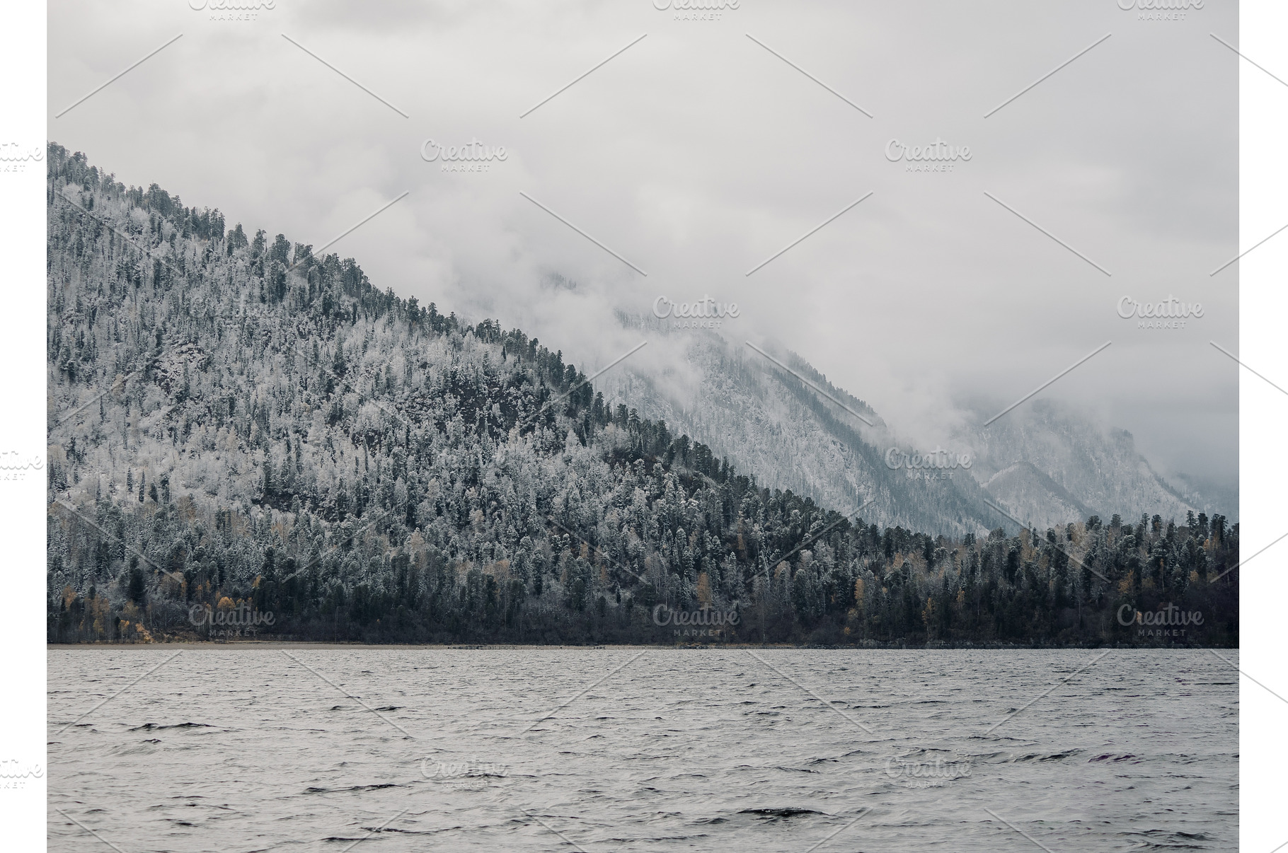 Misty Clouds Winter Mountain, a Nature Photo by Fascinadora