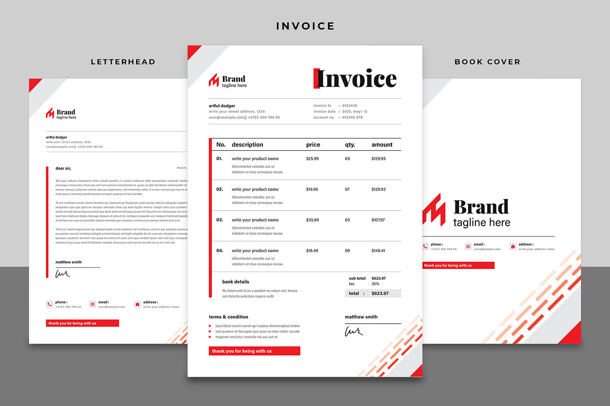 Stationery Set Layout, a Stationery Template by ContestDesign (Photo 1 of 4)