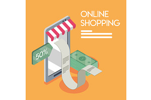 online shopping discount, a Finance Illustration by studiogstock