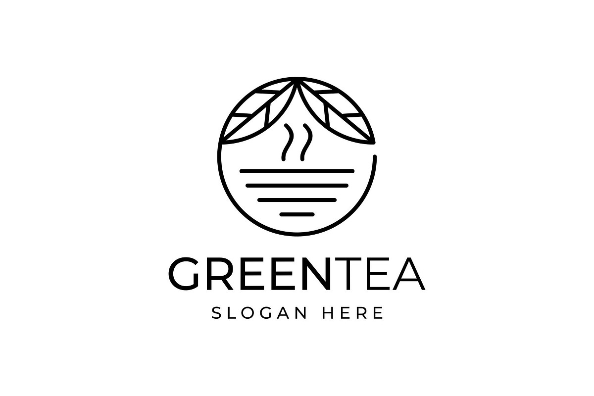 Green Tea Matcha Leaves Logo Design, a Branding & Logo Template by Buqancreative (Photo 3 of 4)