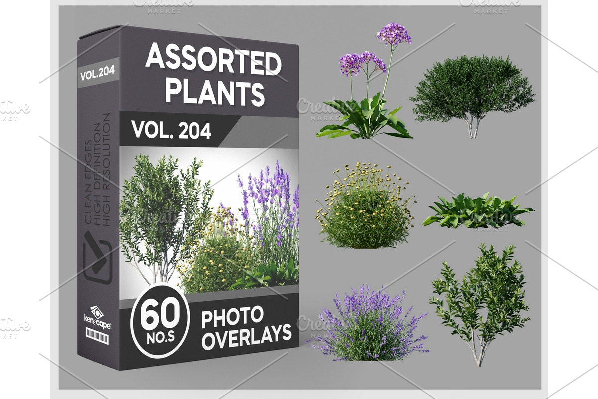 60 Assorted Plants Photo Overlays, a Nature Photo by KenScape (Photo 1 of 3)