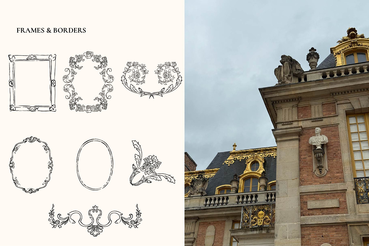 Coquette paris hand drawn line art, a Decorative Illustration by MayBay Studio (Photo 6 of 7)