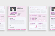 Modern Feminine Resume / CV, a Resume Template by TMint Play (Thumbnail 3 of 3)