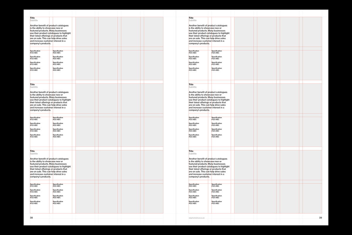 Catalogue Template A4 for InDesign, a Brochure Template by Stephen Kelman (Photo 10 of 10)