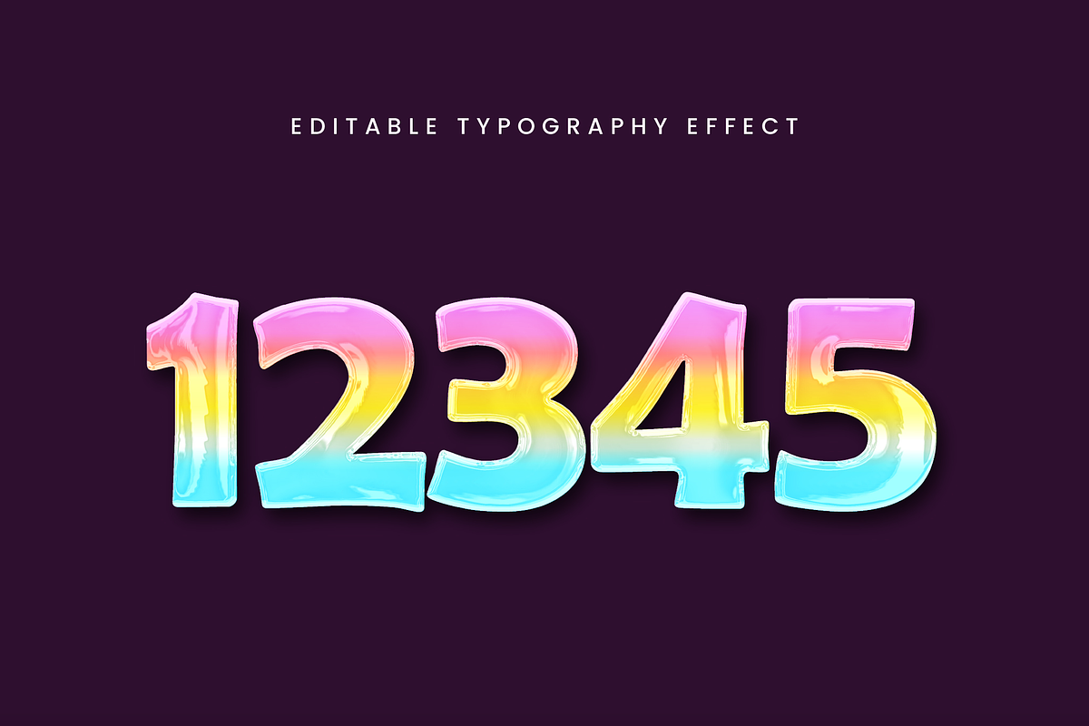 Prism Glossy Text Effect preview 2