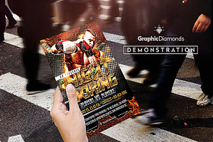 Night Boxing Flyer Template