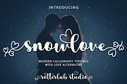 Snowlove, a Script Font by Rotterlab Studio (Thumbnail 1 of 8)