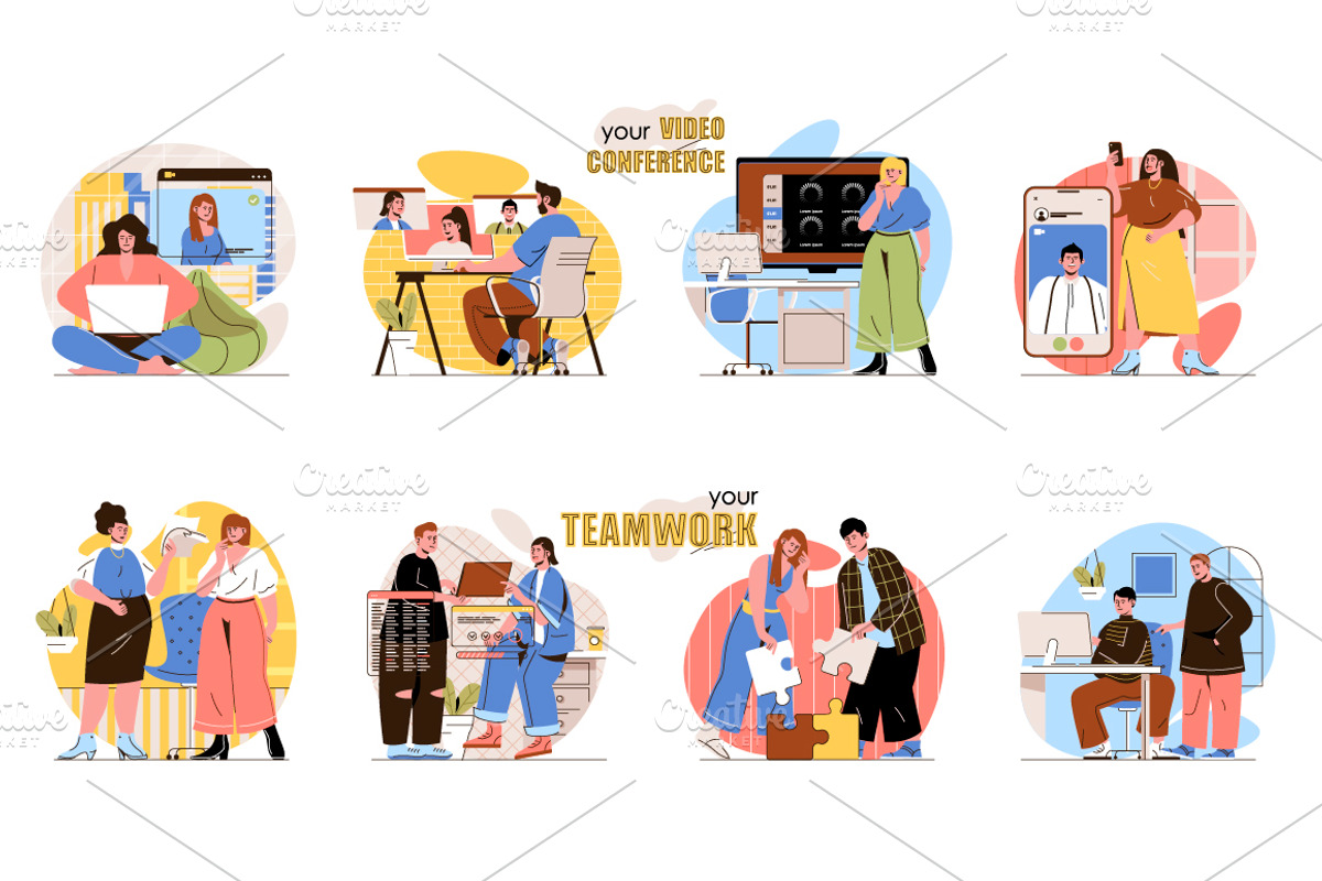 Flat Web Concept Illustrations, a Finance Illustration by alexdndz (Photo 12 of 14)