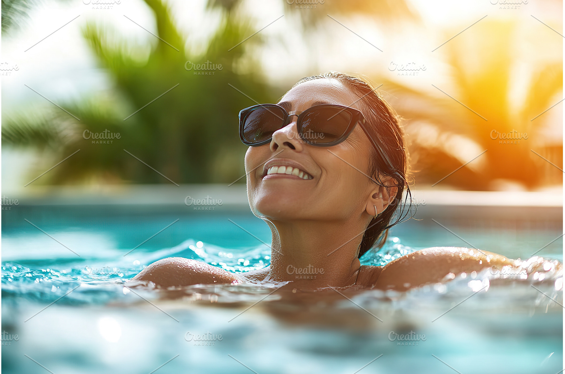 Smiling Latina Woman Relaxing in a, a Person Photo by Lermont51