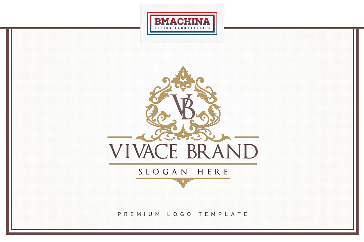 Vivace Brand Logo, a Branding & Logo Template by BMACHINA Labs. (Photo 1 of 5)