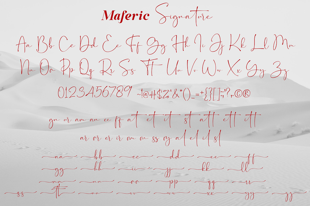 Maferic Signature, a Serif Font by Sealoung (Photo 12 of 16)