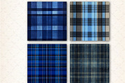 Blue Tartan Seamless Digital Paper, a Pattern Graphic by Libby Wishes (Thumbnail 6 of 7)