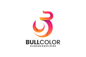 Bull Gradient Colorful Logo, a Branding & Logo Template by ivan_artnivora