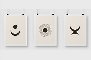 Minimalist Boho Symbol Poster