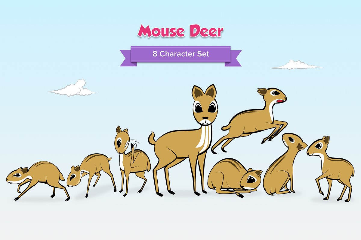 Mouse Deer and Farmer Characters, an Illustration by Creatornomic (Photo 3 of 5)