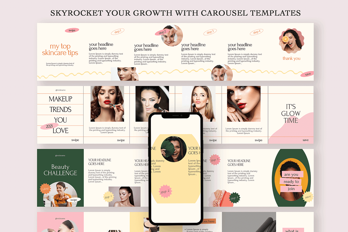 Beauty Instagram Creator, a Social Media Template by Kseniia_Design (Photo 10 of 11)