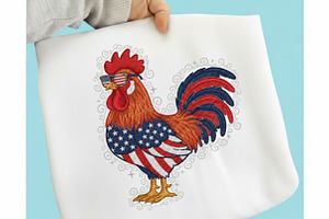 Faux Yarn American Eagle 4th of July, an Illustration by Designking