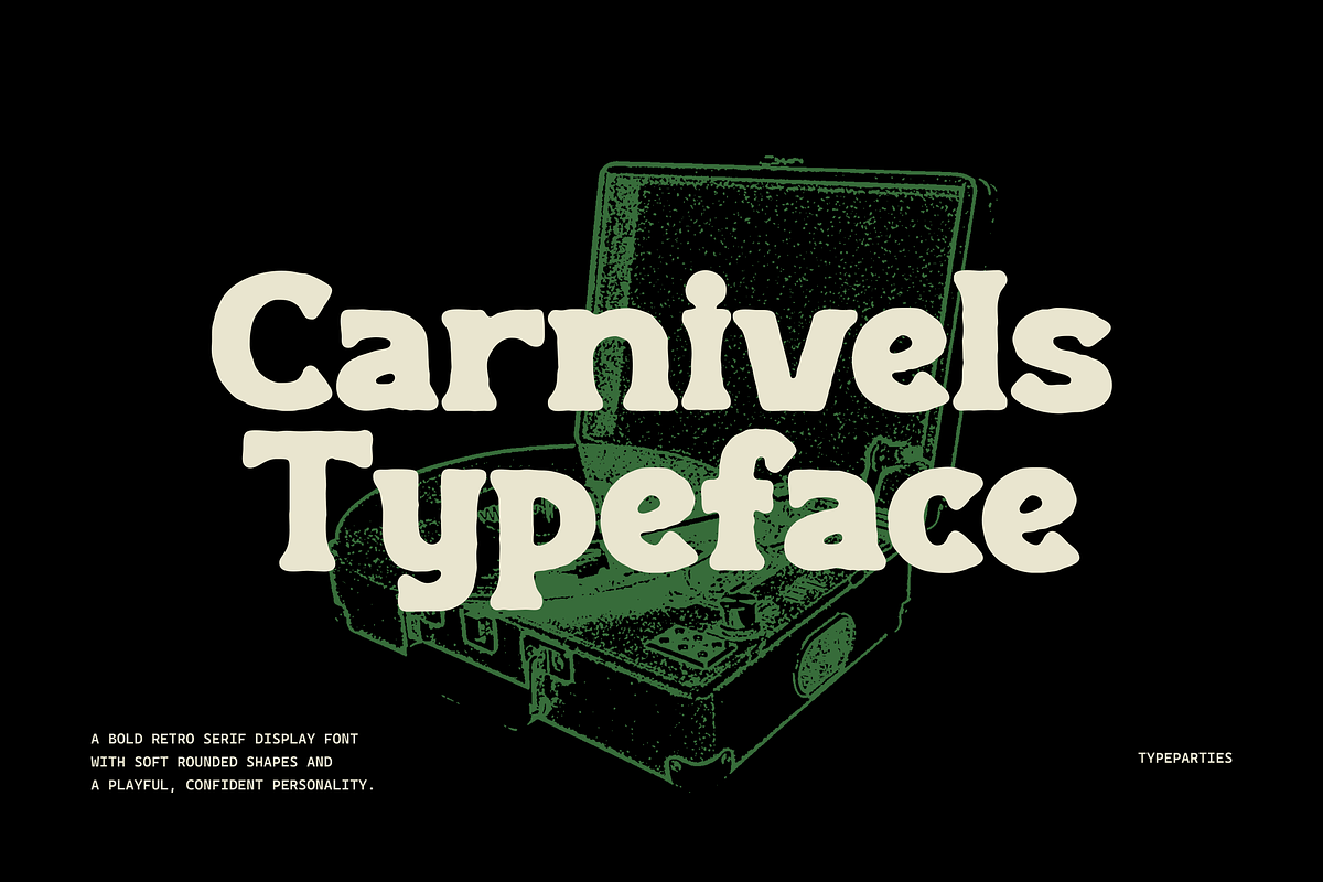 Carnivels - Bold Retro Serif Font, a Serif Font by Typeparties (Photo 6 of 12)