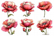 Whimsical Spring Poppy Flowers Clipa, an Illustration by Daily.Designs (Thumbnail 4 of 8)