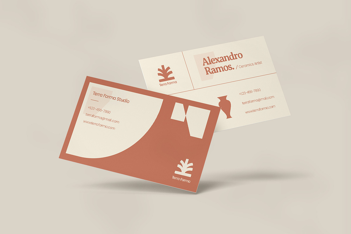 Ceramic Artist - Business Card, a Business Card Template by VUNIRA (Photo 2 of 3)