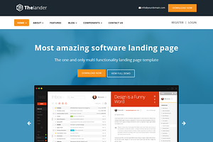 Thelander Landing Page Template