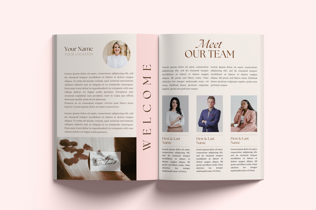 Canva Client Welcome Packet Template, a Magazine Template by Alloura Template Studio (Photo 5 of 7)