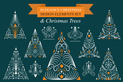 Christmas Ornaments Set, a Decorative Illustration by lenlis (Thumbnail 1 of 13)