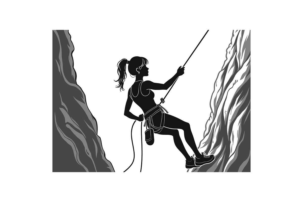 Rock Climbing Silhouette Bundle, an Object Graphic by Designs_River (Photo 12 of 16)