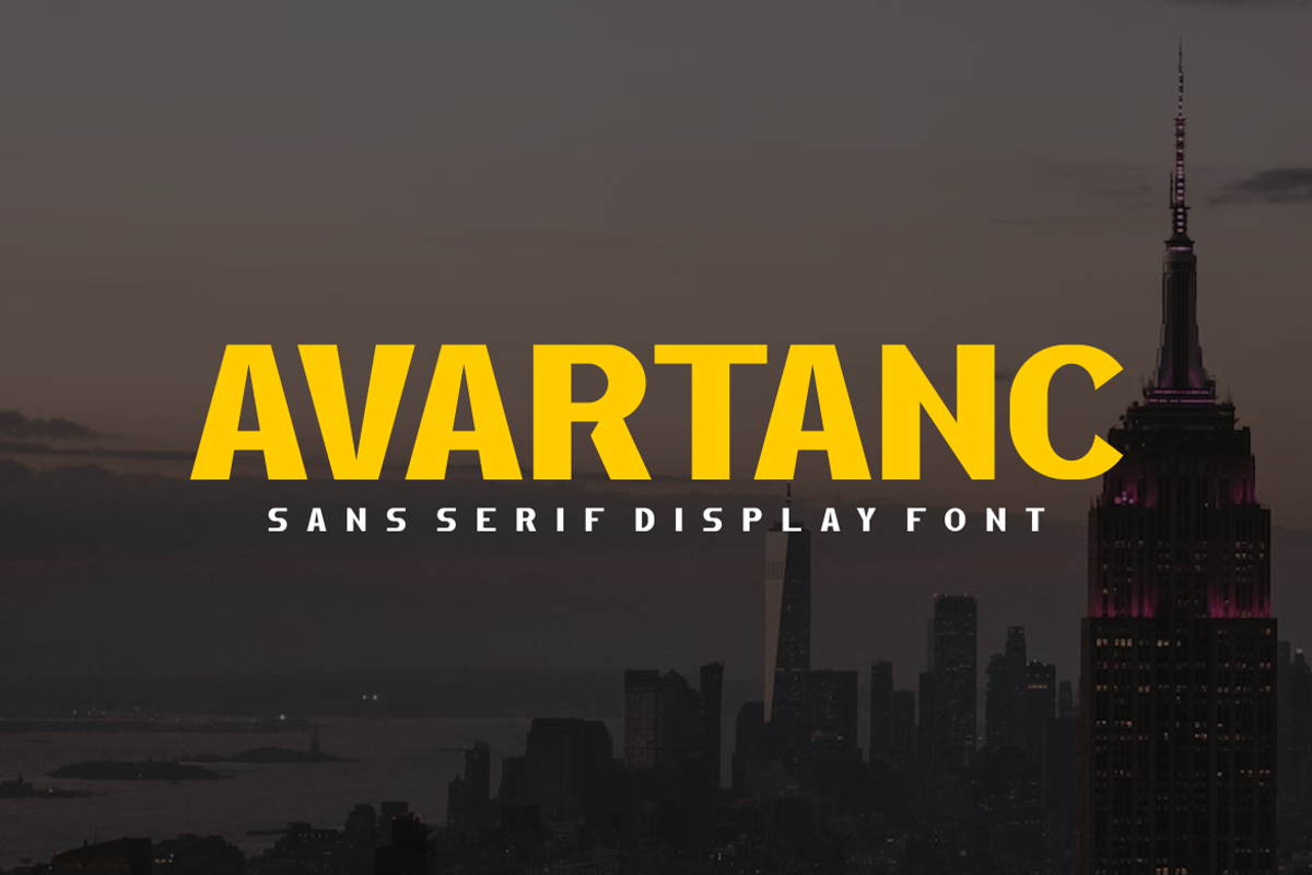 Avartanc - Font, a Sans Serif Font by artchiles_design (Photo 3 of 6)