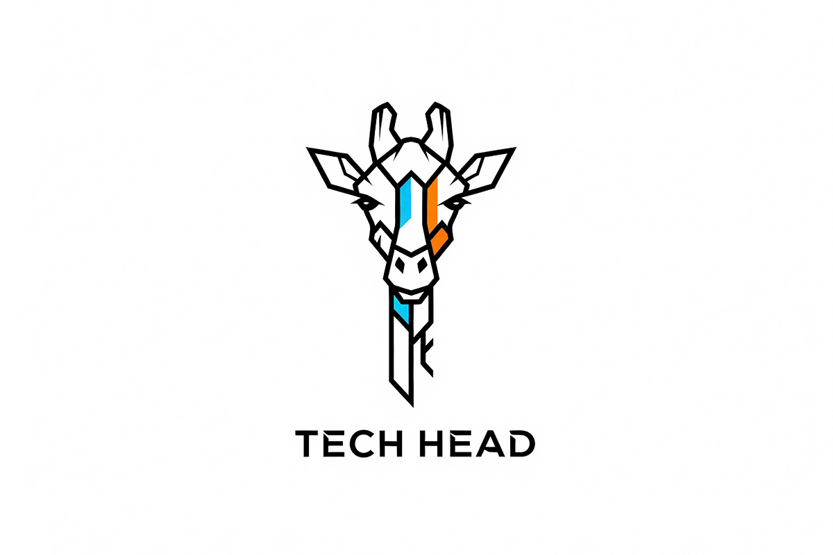 Tech Head Giraffe, a Branding & Logo Template by Logocreative (Photo 1 of 2)