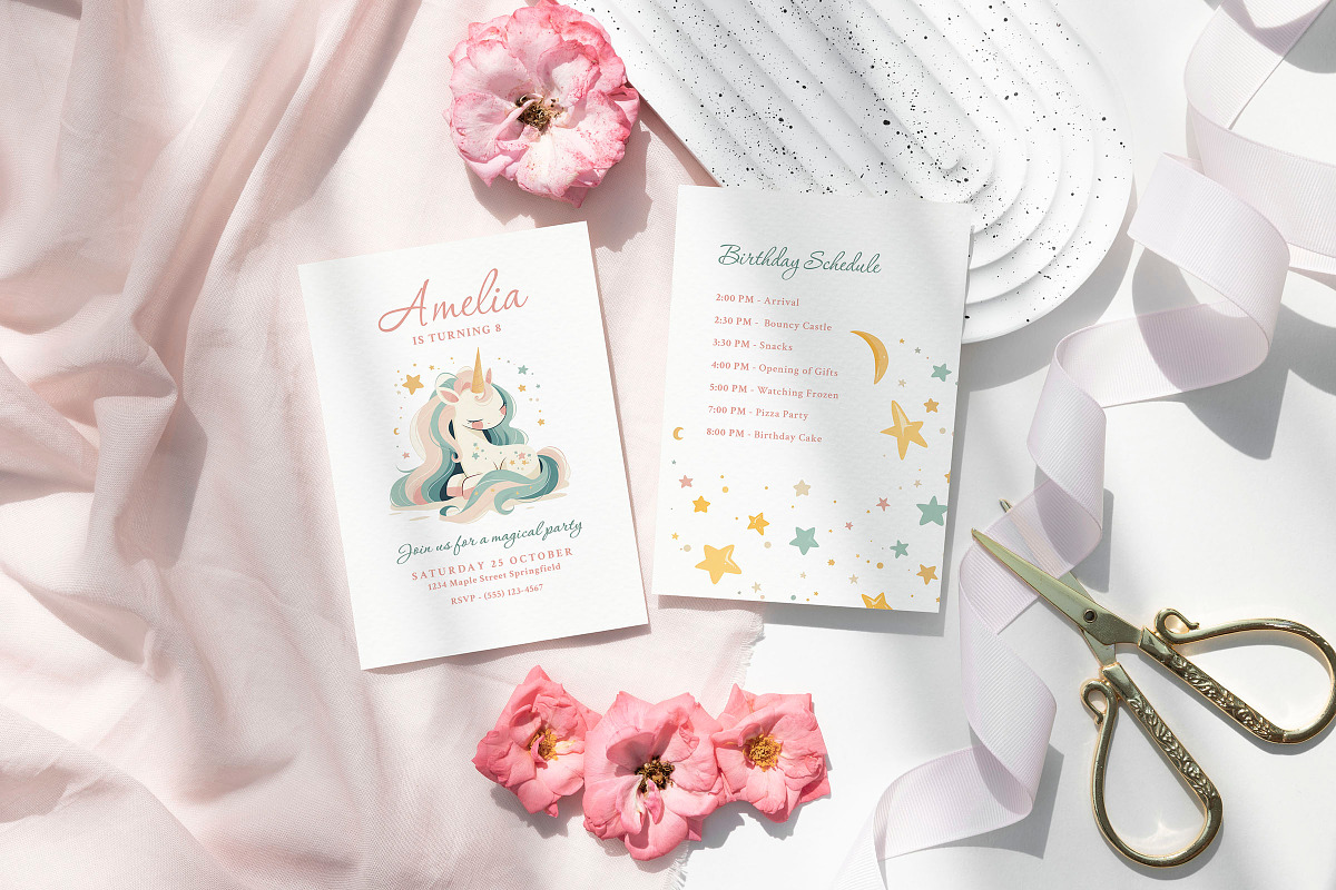 Cupcake - Birthday Invitation Pack, an Invitation Template by CinderHeart Designs (Photo 1 of 3)