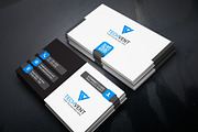 Corporate Business Card Template, a Business Card Template by Shahjhan (Thumbnail 1 of 2)